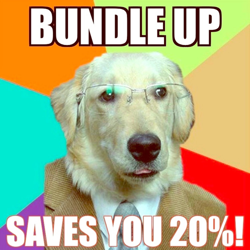 Bundle 2 or more items, save 20%
